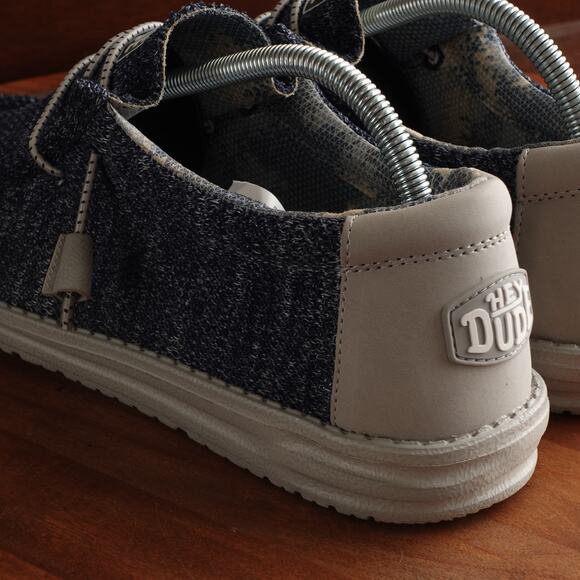 Hey Dude Loafers Unisex SZ M9 W11 Blue Wally Sox Lightweight Coastal Beach Shoes main image 9
